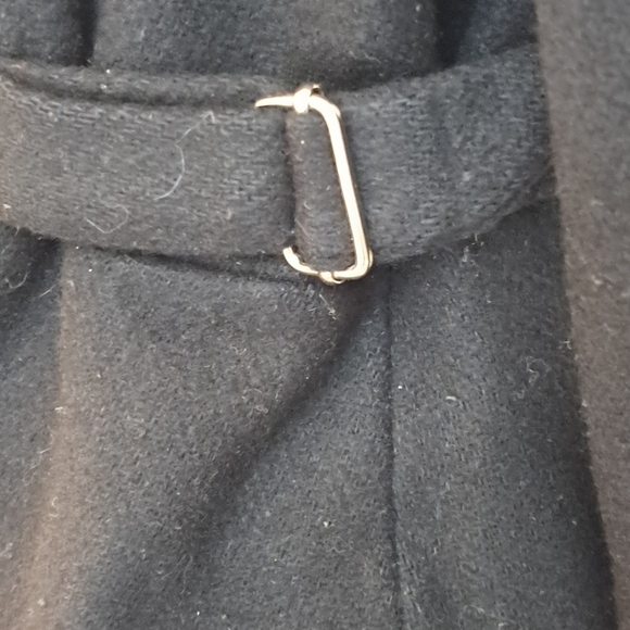 Vintage Black Wool Collared Zip Up Jacket    Size L - Picture 4 of 8